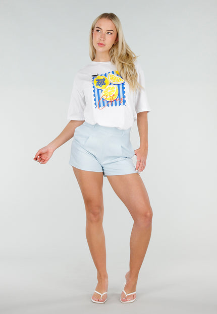 OP=OP.28.NL Wit Katoenen T-shirt met Citrus Print