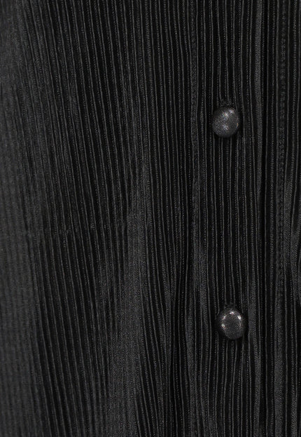 OP=OP.28.NL Zwarte Plissé Co Ord Set