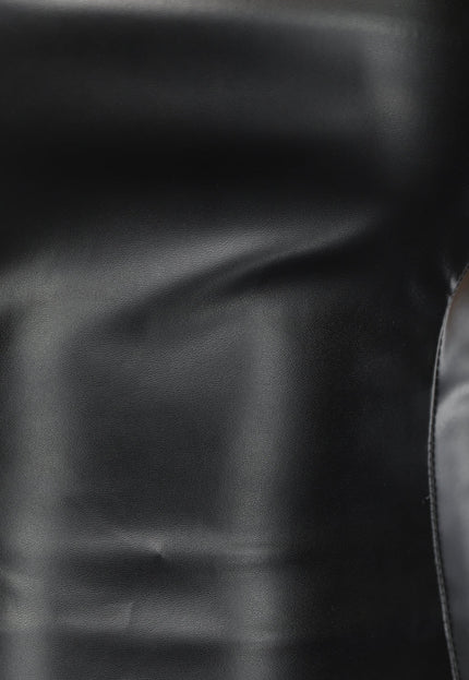 OP=OP.28.NL Zwarte Strapless Lederlook Bodycon Jurk