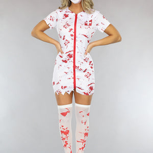 OP=OP.28.R Horror Verpleegster Kostuum