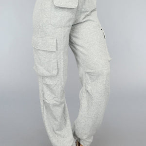 OP=OP.28.S Grijze Utility Jogger met Zakken