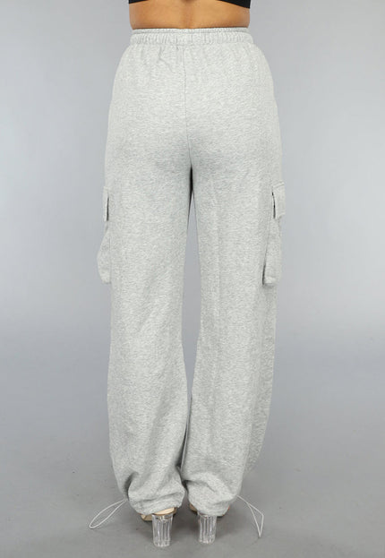 OP=OP.28.S Grijze Utility Jogger met Zakken