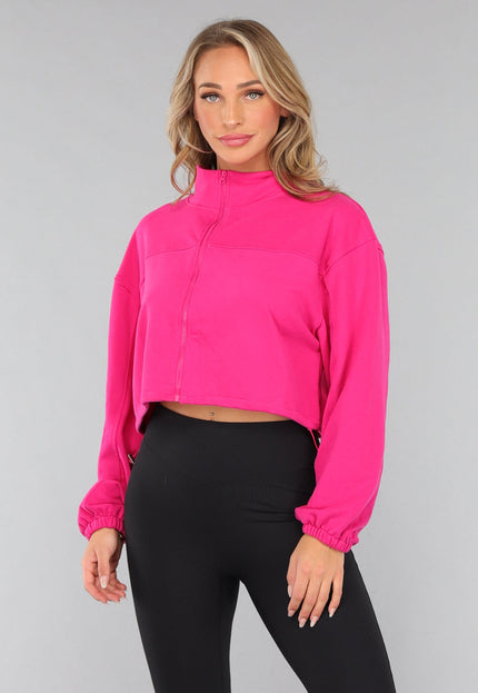 OP=OP.29.S Fuchsia Cropped Vest