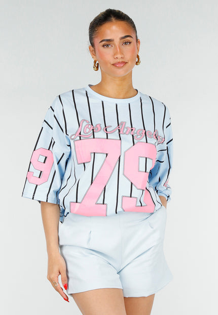 OP=OP.30.NL Oversized Lichtblauw Jersey Shirt