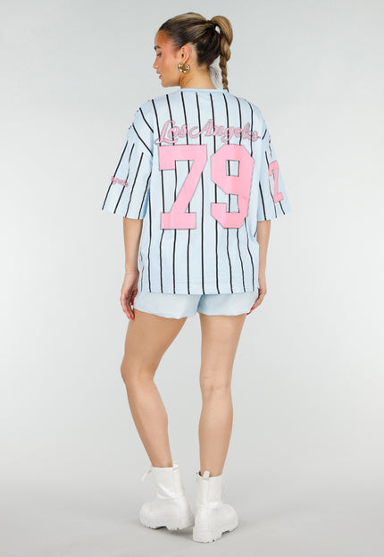 OP=OP.30.NL Oversized Lichtblauw Jersey Shirt