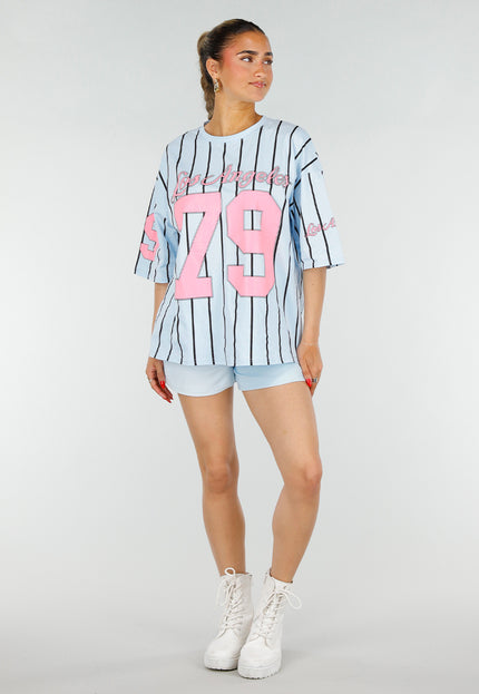 OP=OP.30.NL Oversized Lichtblauw Jersey Shirt