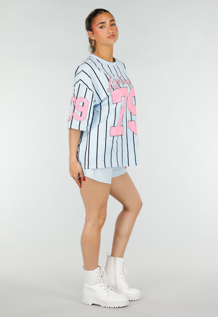 OP=OP.30.NL Oversized Lichtblauw Jersey Shirt