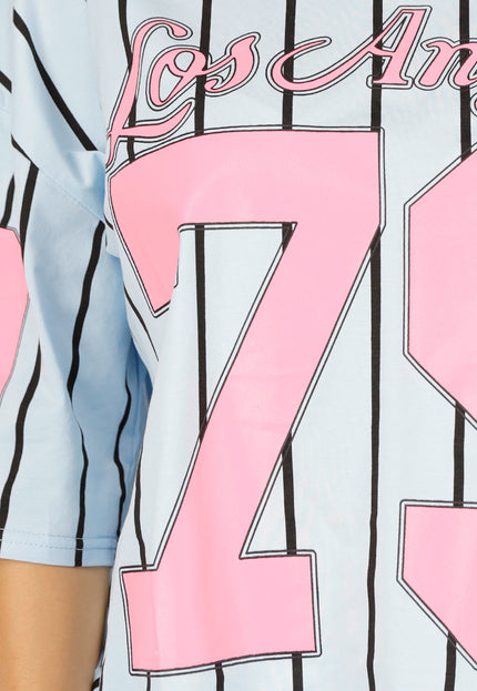 OP=OP.30.NL Oversized Lichtblauw Jersey Shirt