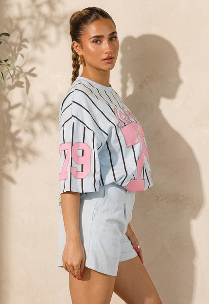 OP=OP.30.NL Oversized Lichtblauw Jersey Shirt