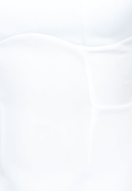 OP=OP.30.NL Witte Puff Jurk met Halter Hals