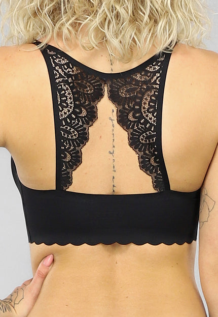 OP=OP.30.NL Zwarte Kanten Naadloze Bralette