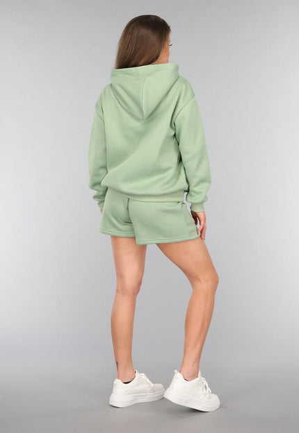 OP=OP.31.NL Groene Short Set met Hoodie