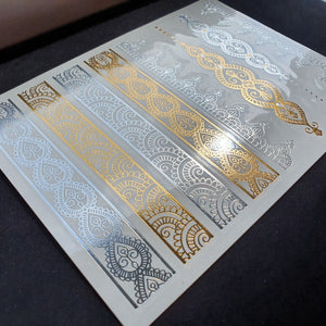 OP=OP.31.NL Metallic Tijdelijke Tattoo