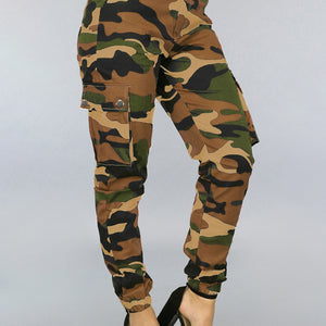 OP=OP.32.NL Bruine Cargo Camouflage Jeans
