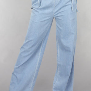 OP=OP.32.NL Low Waist Tall Wide Leg Jeans met Strikdetails