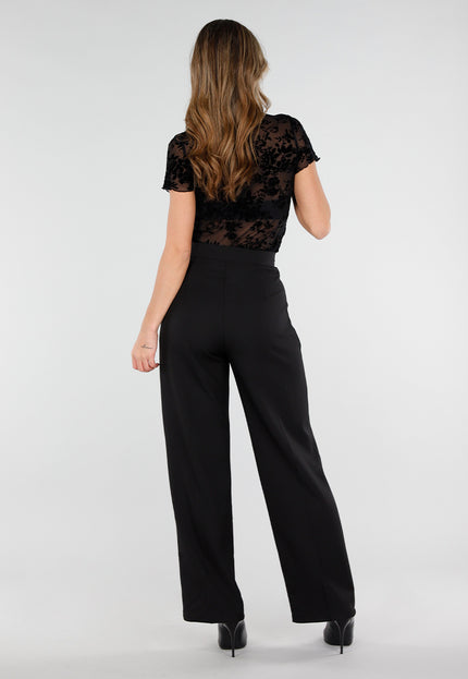 OP=OP.32.NL Zwarte Pantalon met Vaste Ceintuur