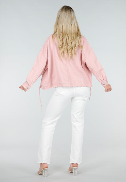 OP=OP.32.S Lichtroze Oversized Spijkerjasje