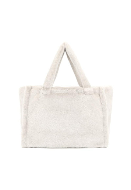OP=OP.32.S Witte Fluffy Shopper