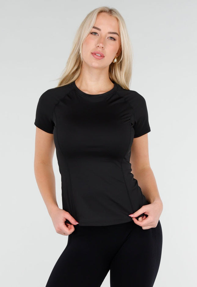 OP=OP.32.S Zwart Sport T Shirt met Korte Mouw
