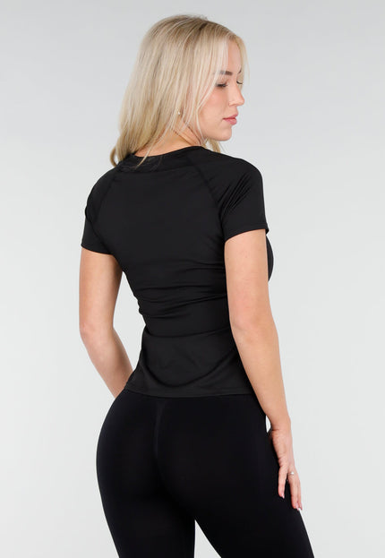 OP=OP.32.S Zwart Sport T Shirt met Korte Mouw