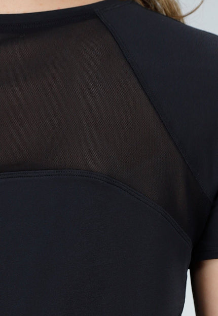 OP=OP.33.S Zwart Sport T-shirt met Mesh