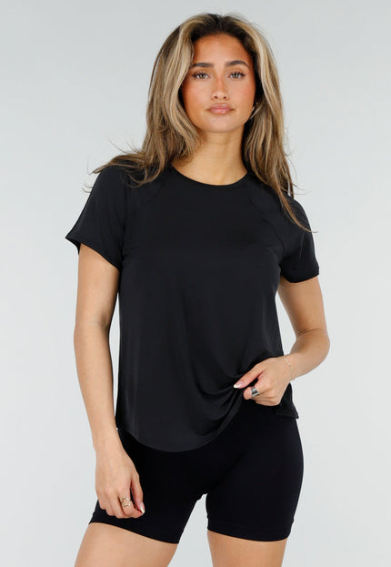 OP=OP.33.S Zwart Sport T-shirt met Mesh