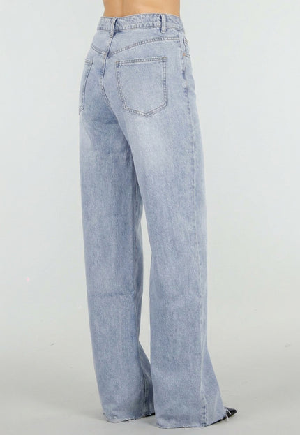 OP=OP.36.NL Lichtblauwe Tall Wide Leg Jeans