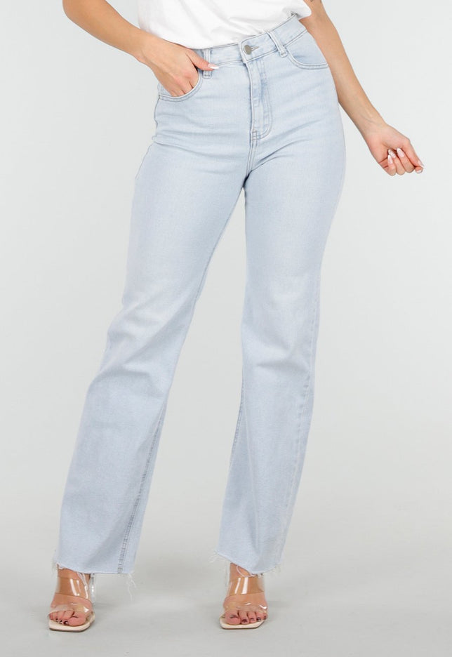 OP=OP.37.NL Lichtblauwe Straight Leg Jeans