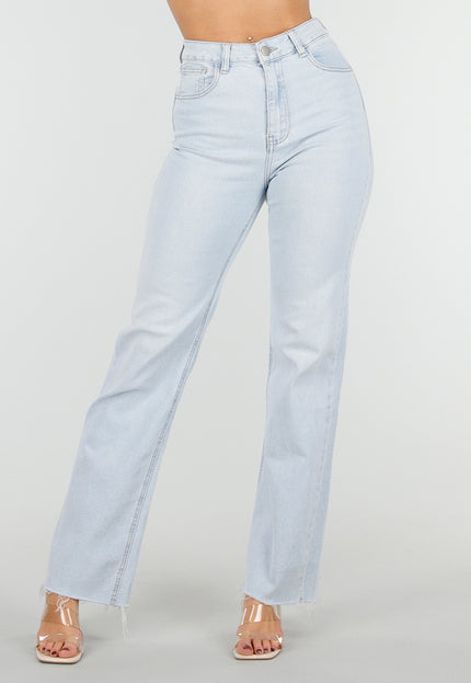 OP=OP.37.NL Lichtblauwe Straight Leg Jeans