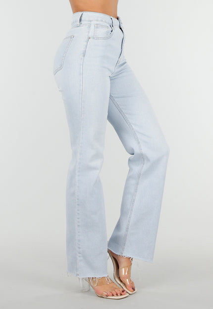 OP=OP.37.NL Lichtblauwe Straight Leg Jeans