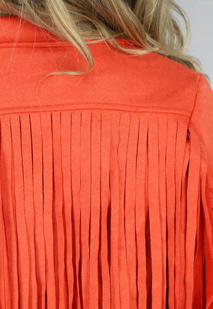 OP=OP.38.NL Oranje Suèdelook Fringe Jasje