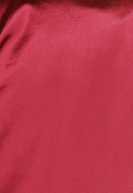 OP=OP.AV.12 Burgundy Pantalon van Stretch Satijn in Model