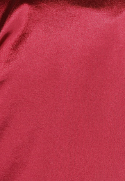 OP=OP.38.R Burgundy Triangel Top met Satin Look