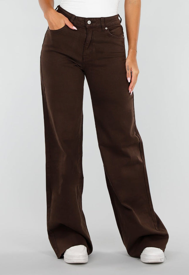 OP=OP.39.A Bruine Tall Jeans met Straight Leg