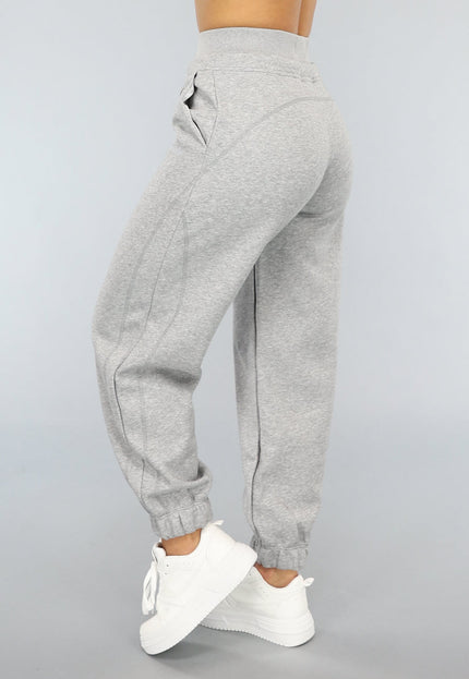 OP=OP.39.S Grijze Jogger met Grote Elastische Band