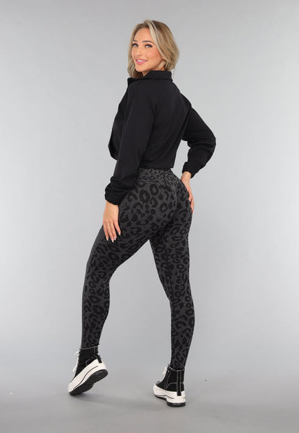 OP=OP! Zwart Trainingsjack met Halve Rits