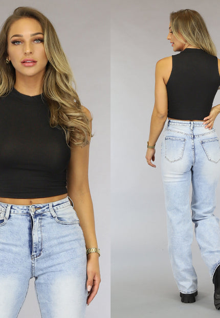 OP=OP.40.NL Basic Zwarte Halter Top