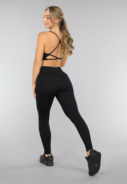 OP=OP.42.NL Zwarte High Waist Rib Sportlegging