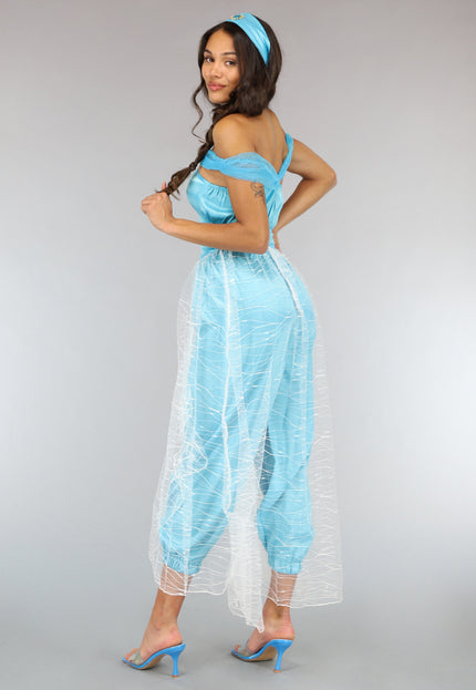 CARNA50 Satijnen Prinses Jasmine Kostuum