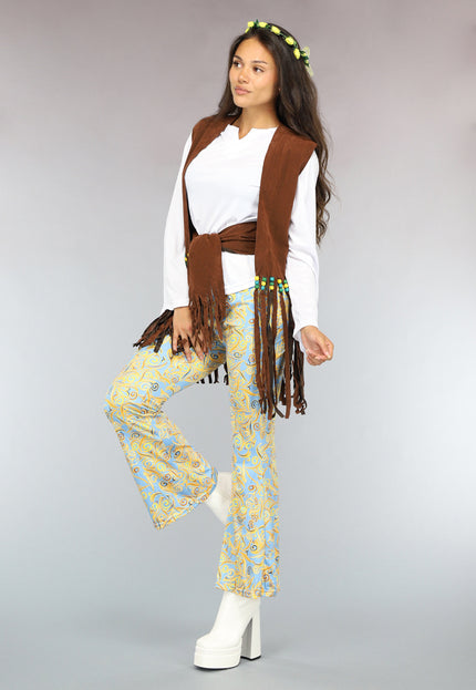 CARNA50 Flower Power Hippie Kostuum