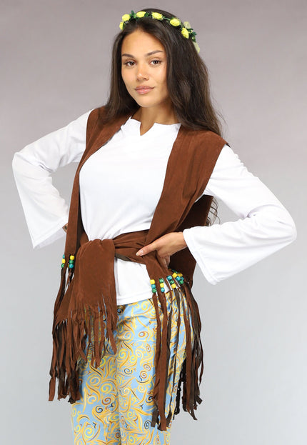 CARNA50 Flower Power Hippie Kostuum