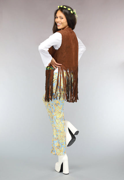 CARNA50 Flower Power Hippie Kostuum