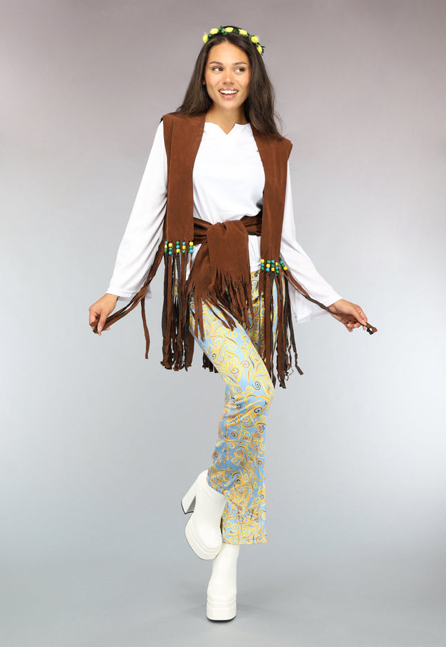 CARNA50 Flower Power Hippie Kostuum