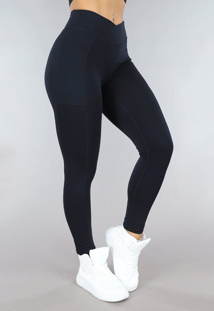 OP=OP! Zwarte Sportlegging met Scrunch