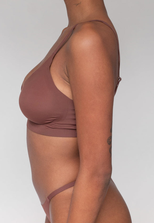 OP=OP! Donkerbruine Naadloze BH