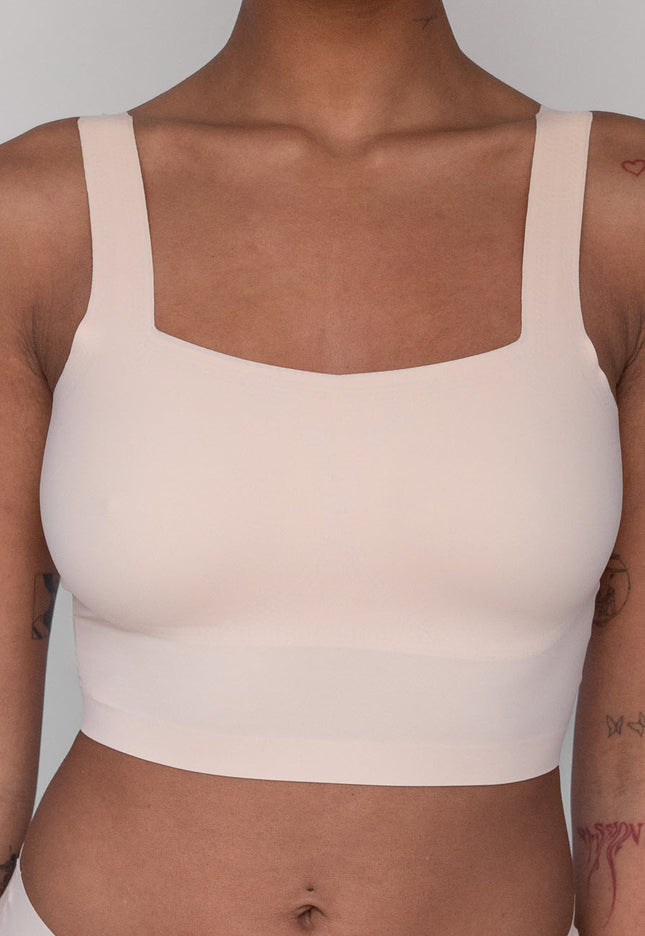 OP=OP! Ecru Naadloze BH Top