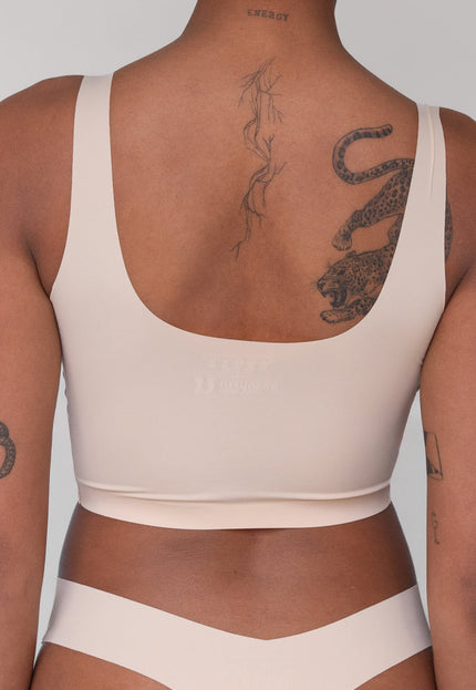 OP=OP! Ecru Naadloze BH Top