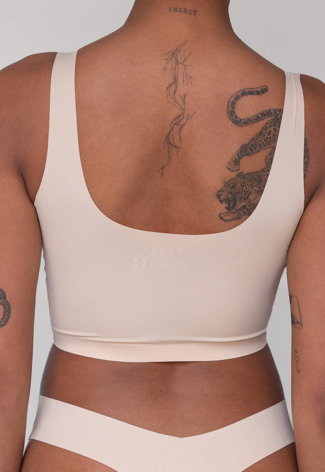 OP=OP! Ecru Naadloze BH Top