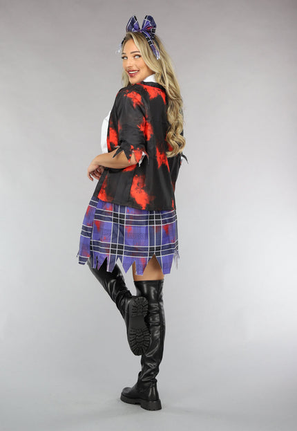 CARNA50 Horror Schoolmeisje Kostuum