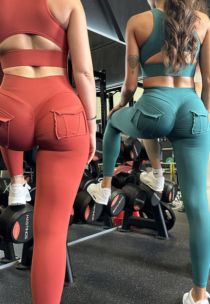 OP=OP! Oase Groene Sport Legging met Scrunch